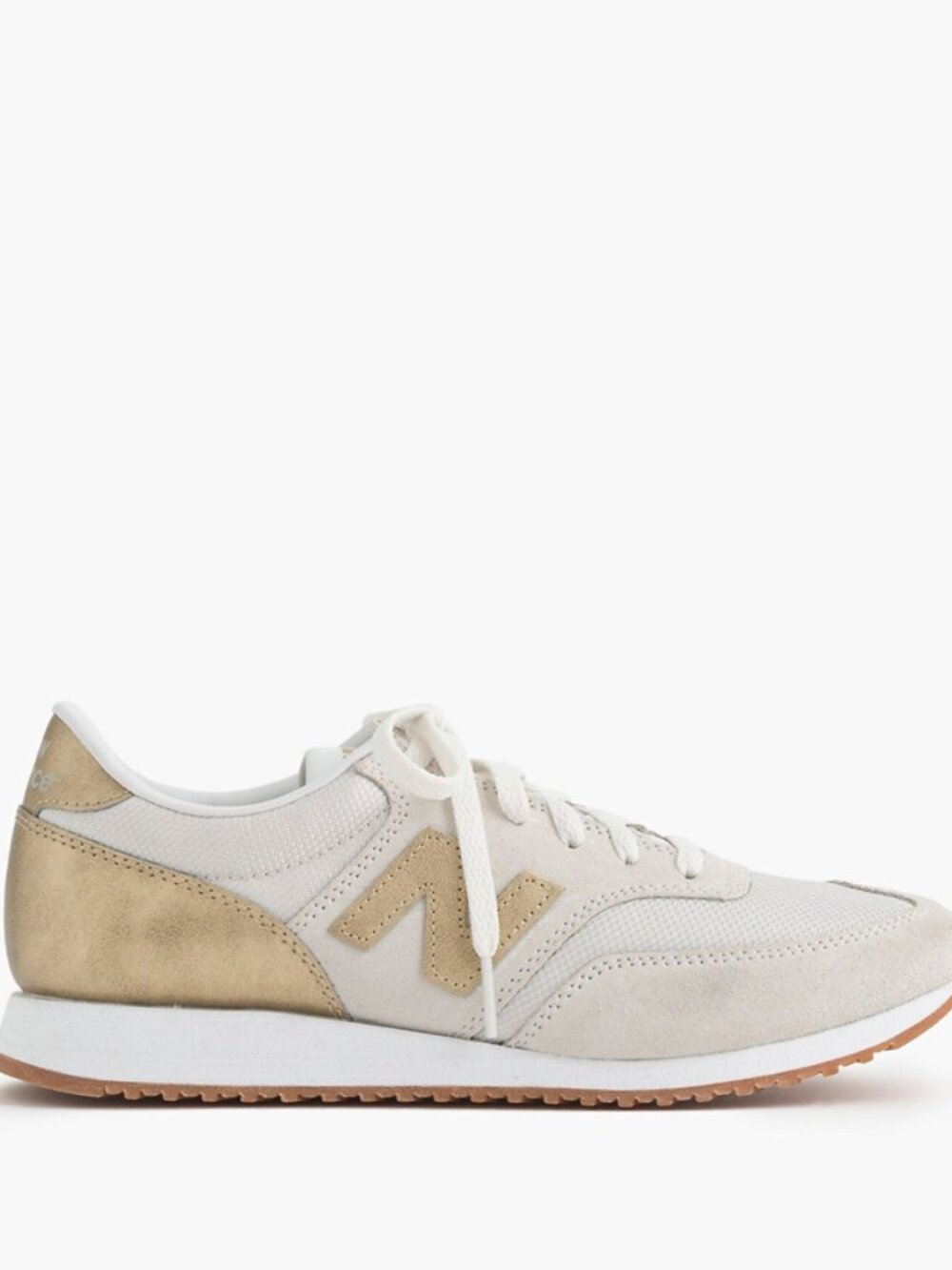 New Balance x J.Crew 620 Sneakers Cream Gold Retro Runner Women’s Size